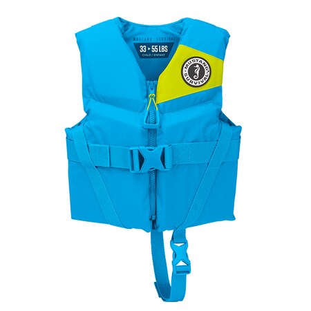 Mustang Survival Rev Child Foam Vest - 33-55lbs - Azure Blue MV3565-268